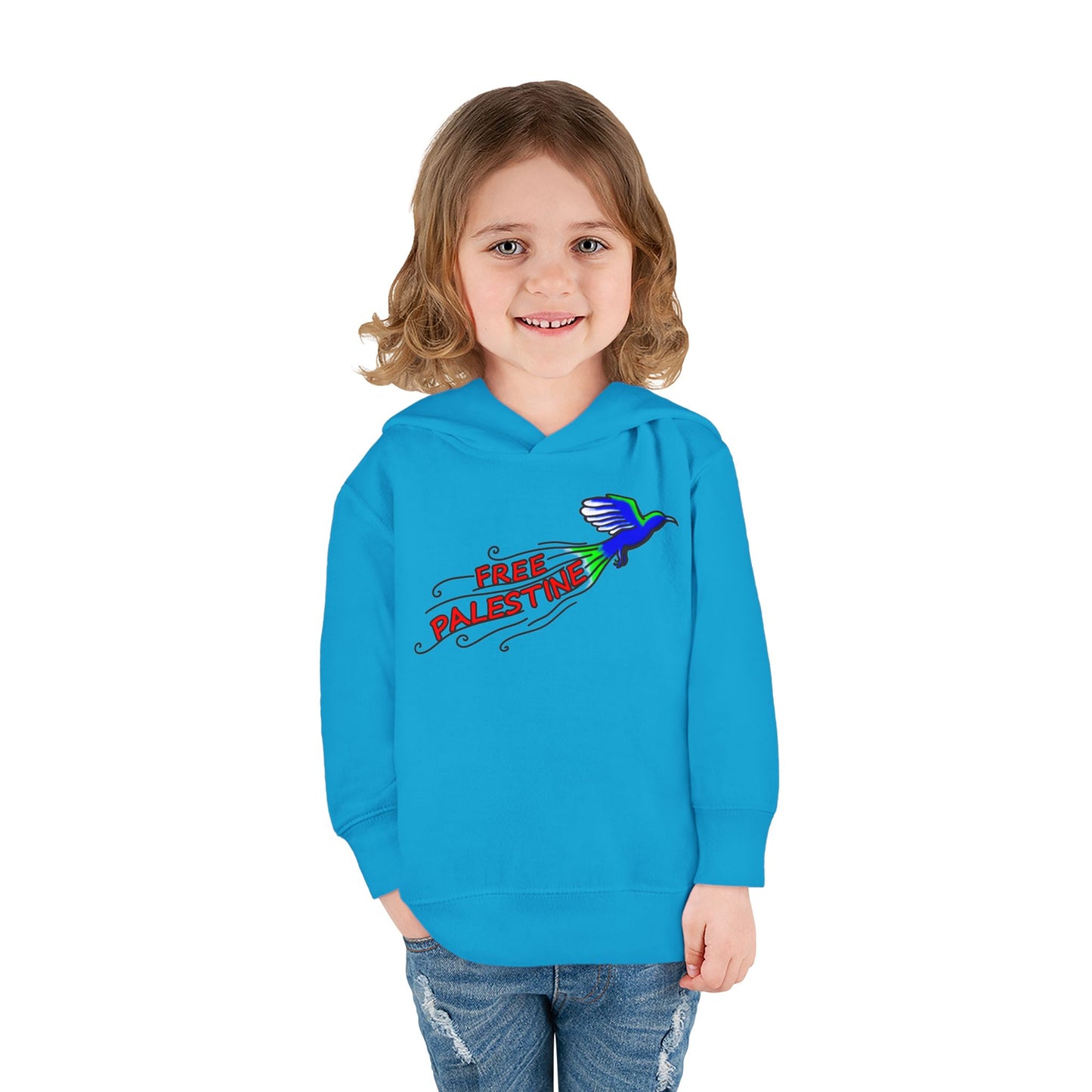 Toddler Pullover Fleece Hoodie - Free Palestine