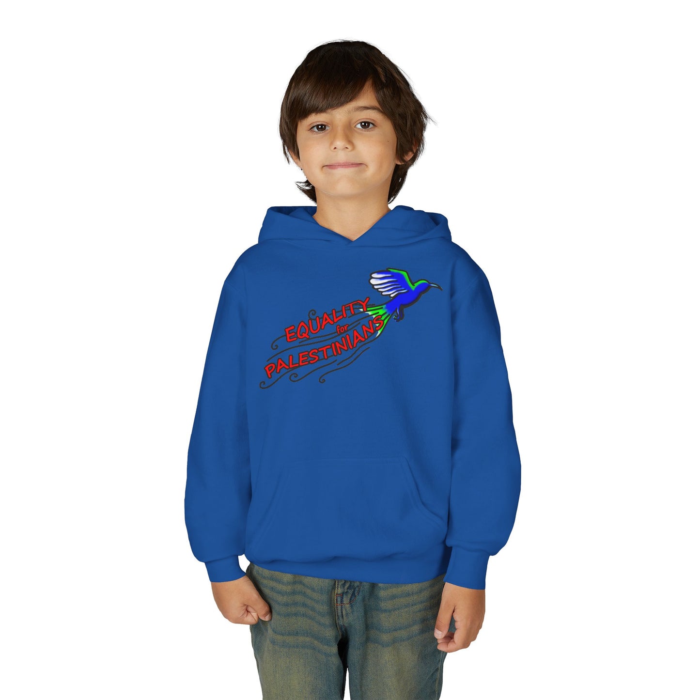 Youth Heavy Blend Hooded Sweatshirt - Equality for Palestinians