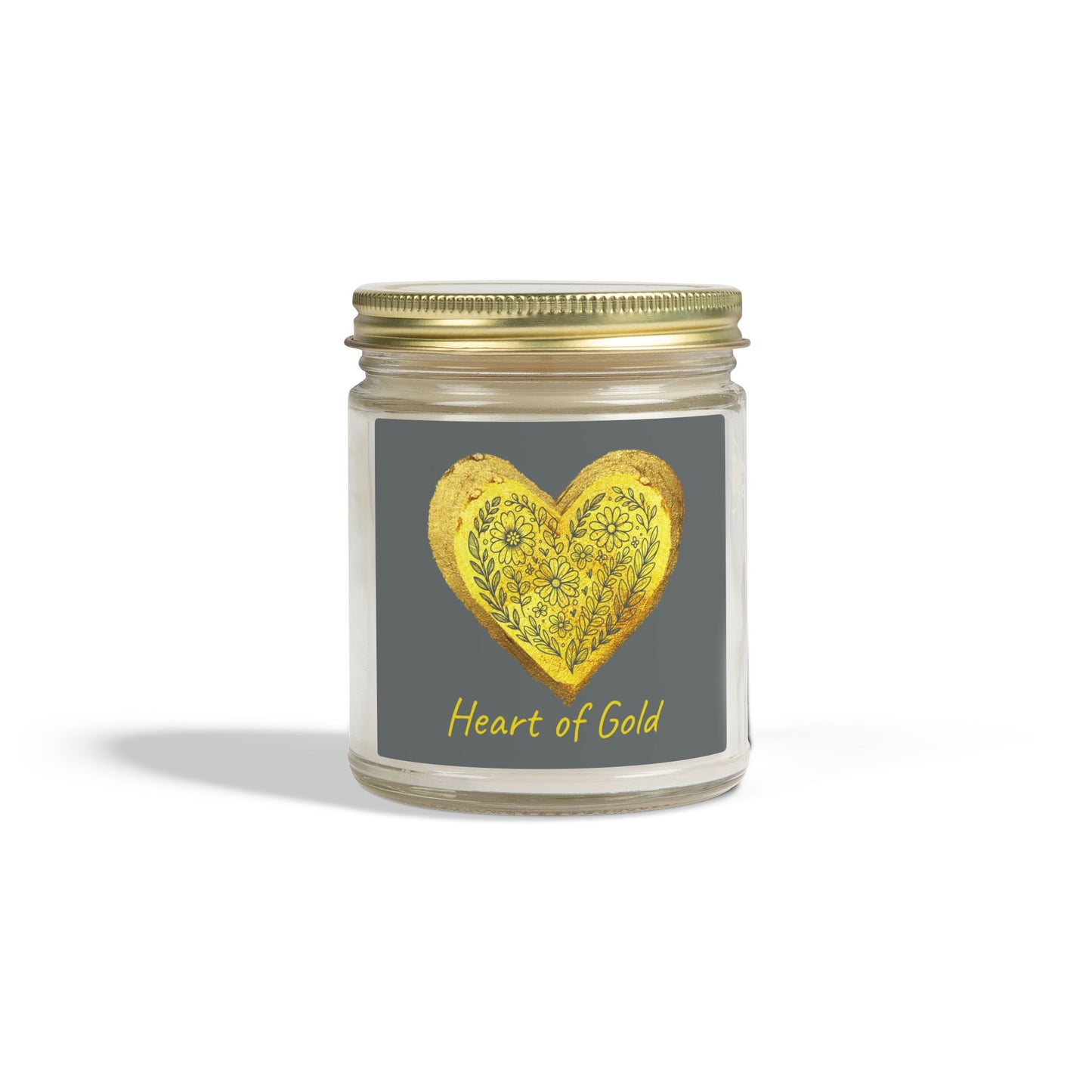 Scented Candle, Coconut Apricot Wax (9oz) - Gray