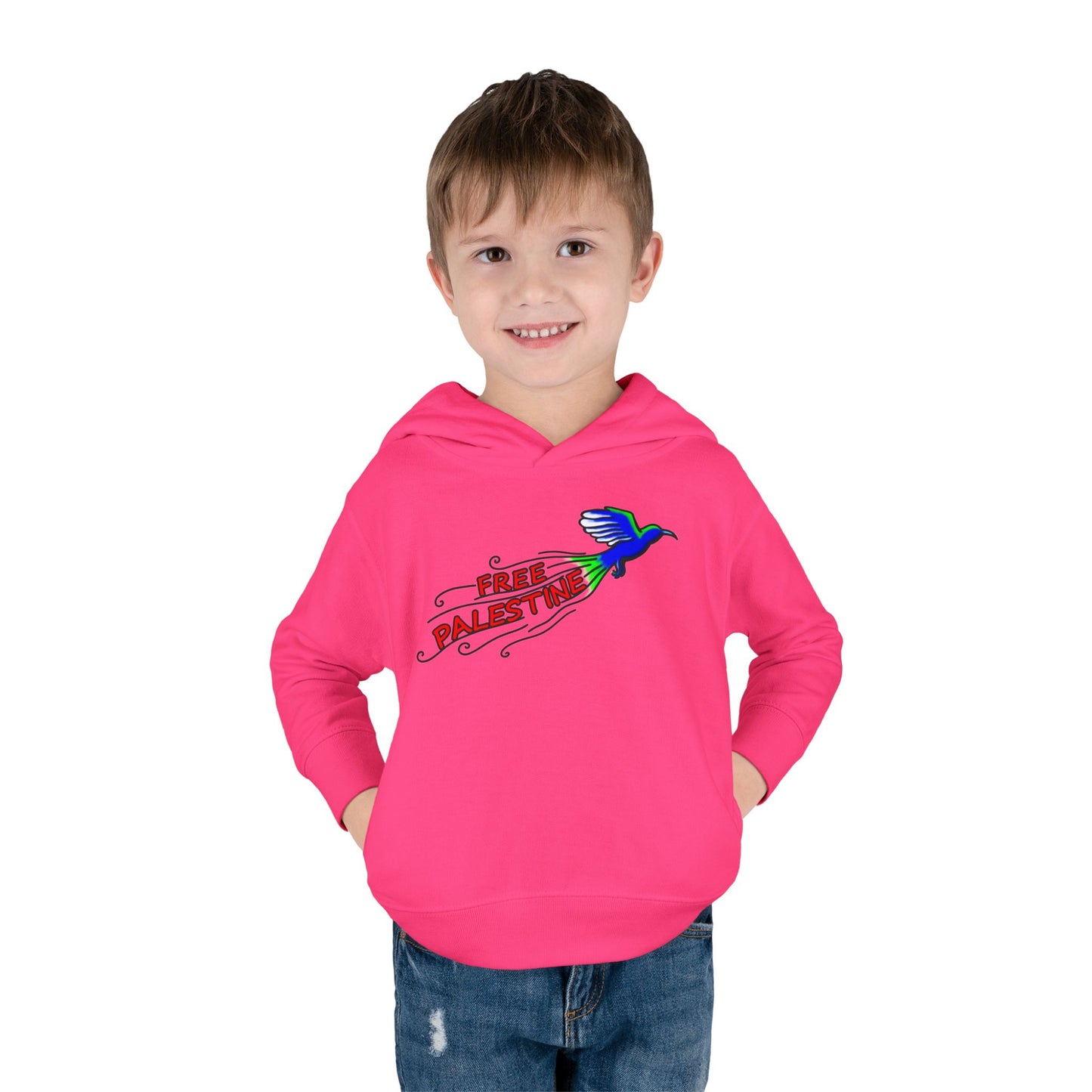 Toddler Pullover Fleece Hoodie - Free Palestine