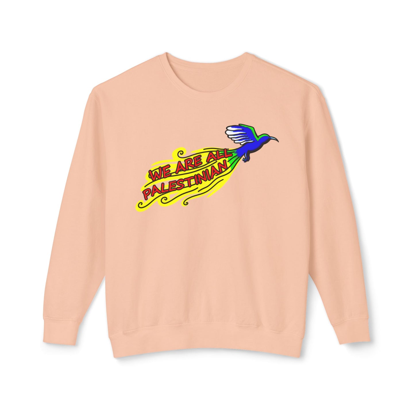 Unisex Lightweight Crewneck Sweatshirt - We are all Palestinian