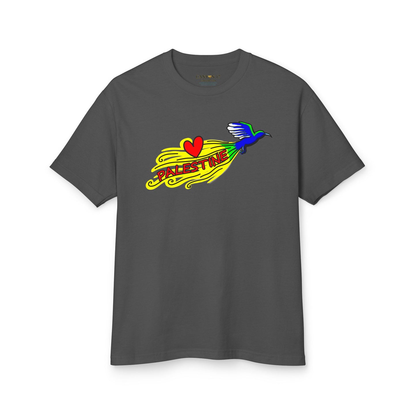 Unisex Heavyweight Cotton Tee - Love Palestine