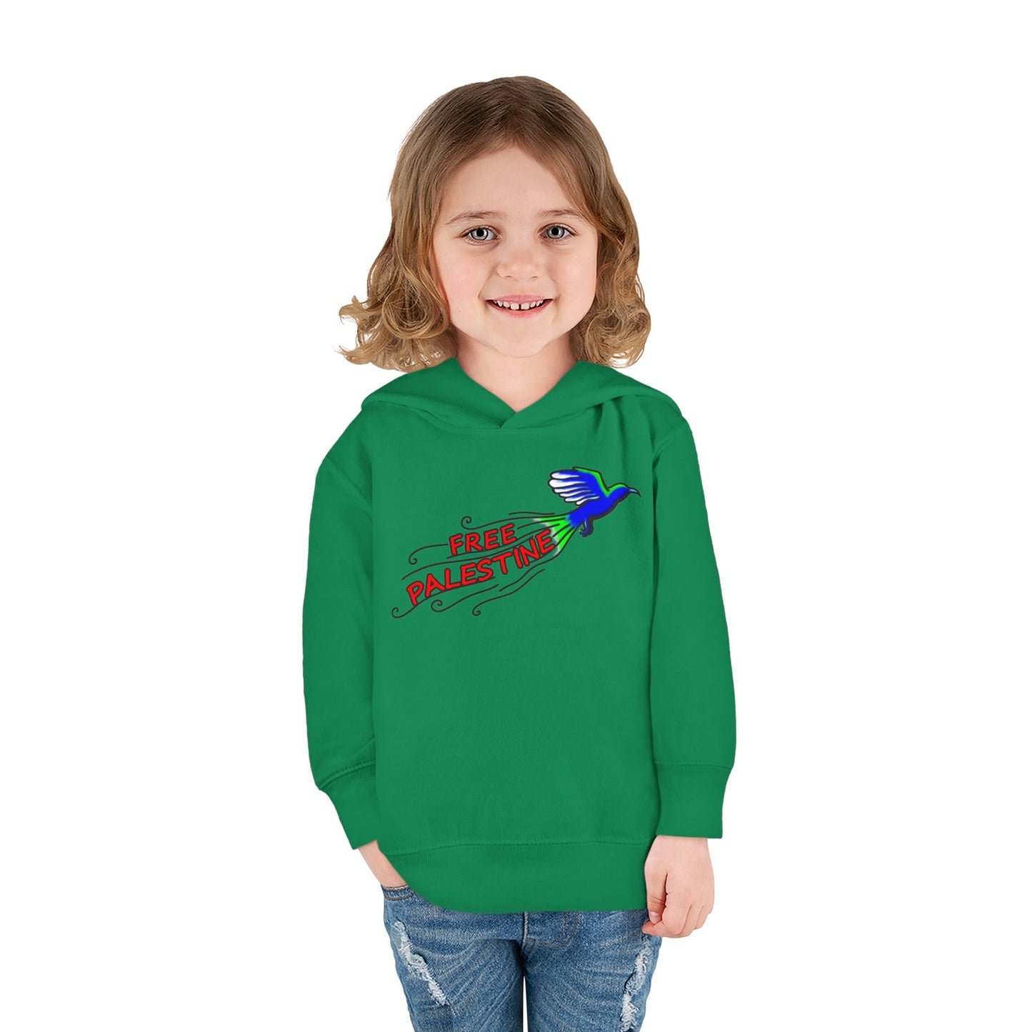 Toddler Pullover Fleece Hoodie - Free Palestine