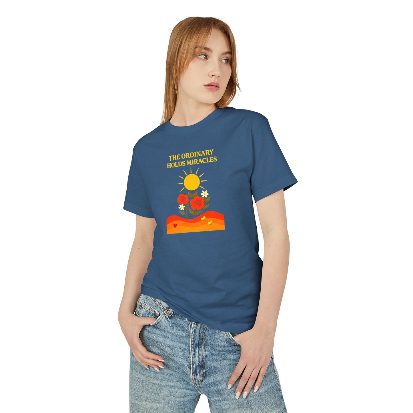 Unisex Heavyweight Cotton Tee - The Ordinary Holds Miracles