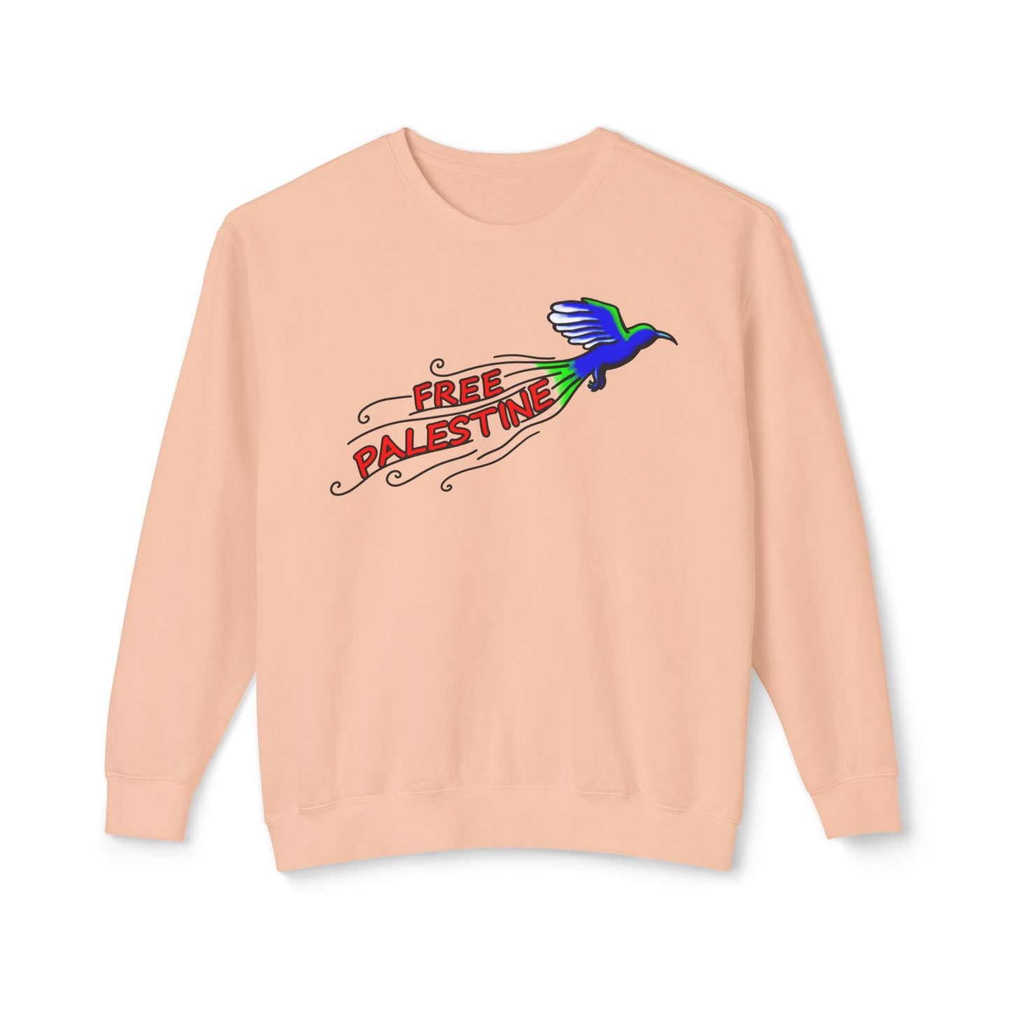 Unisex Lightweight Crewneck Sweatshirt - Free Palestine