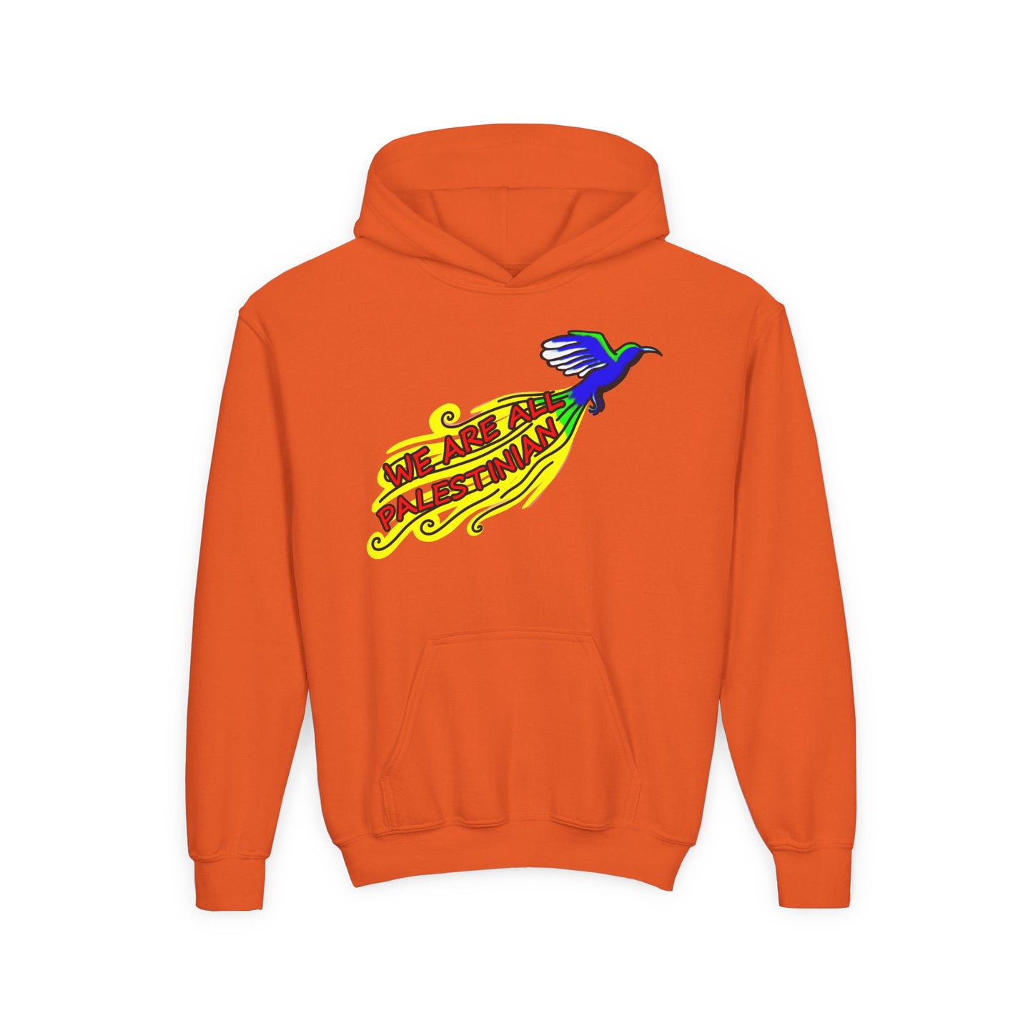 Youth Heavy Blend Hooded Sweatshirt - We are all Palestinian