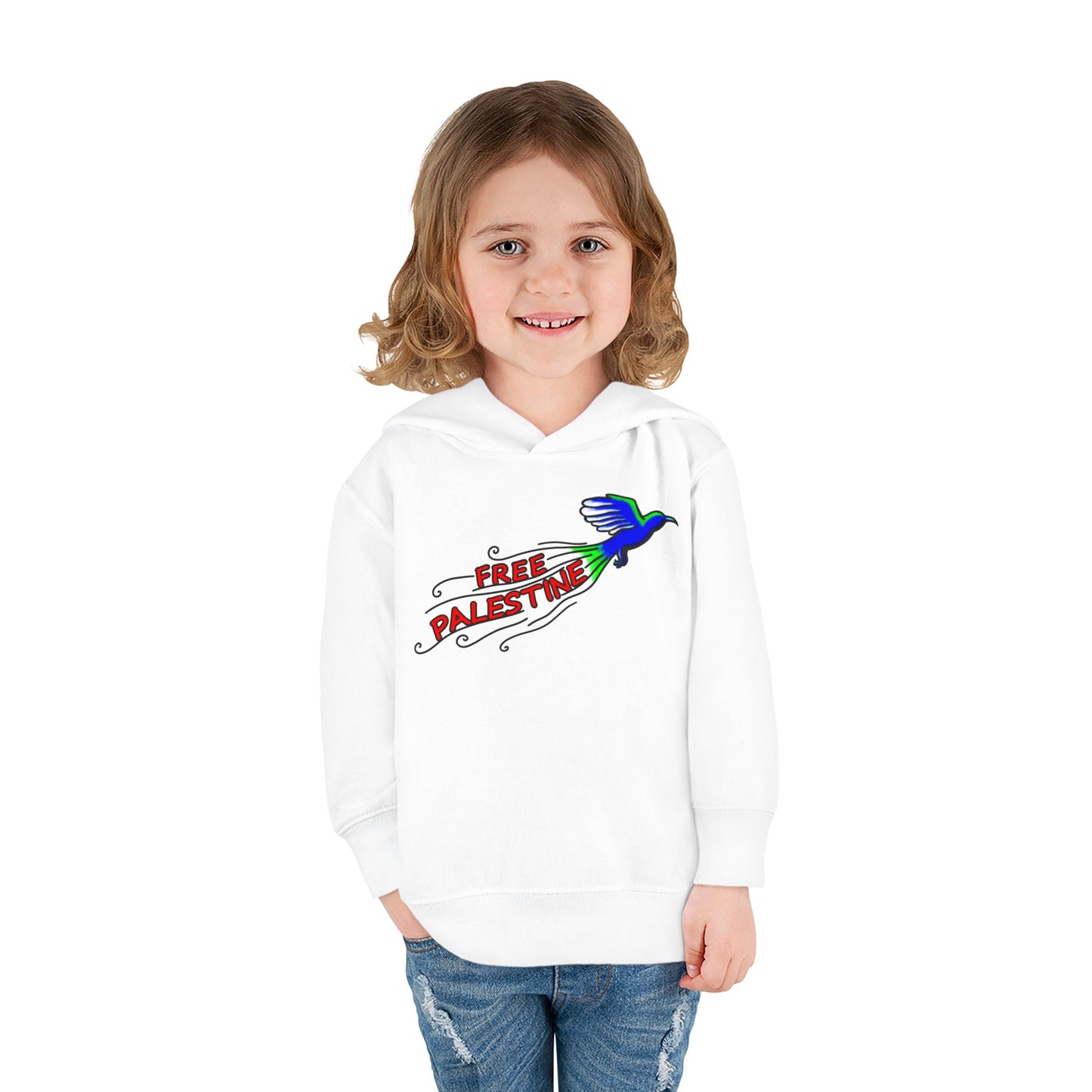 Toddler Pullover Fleece Hoodie - Free Palestine