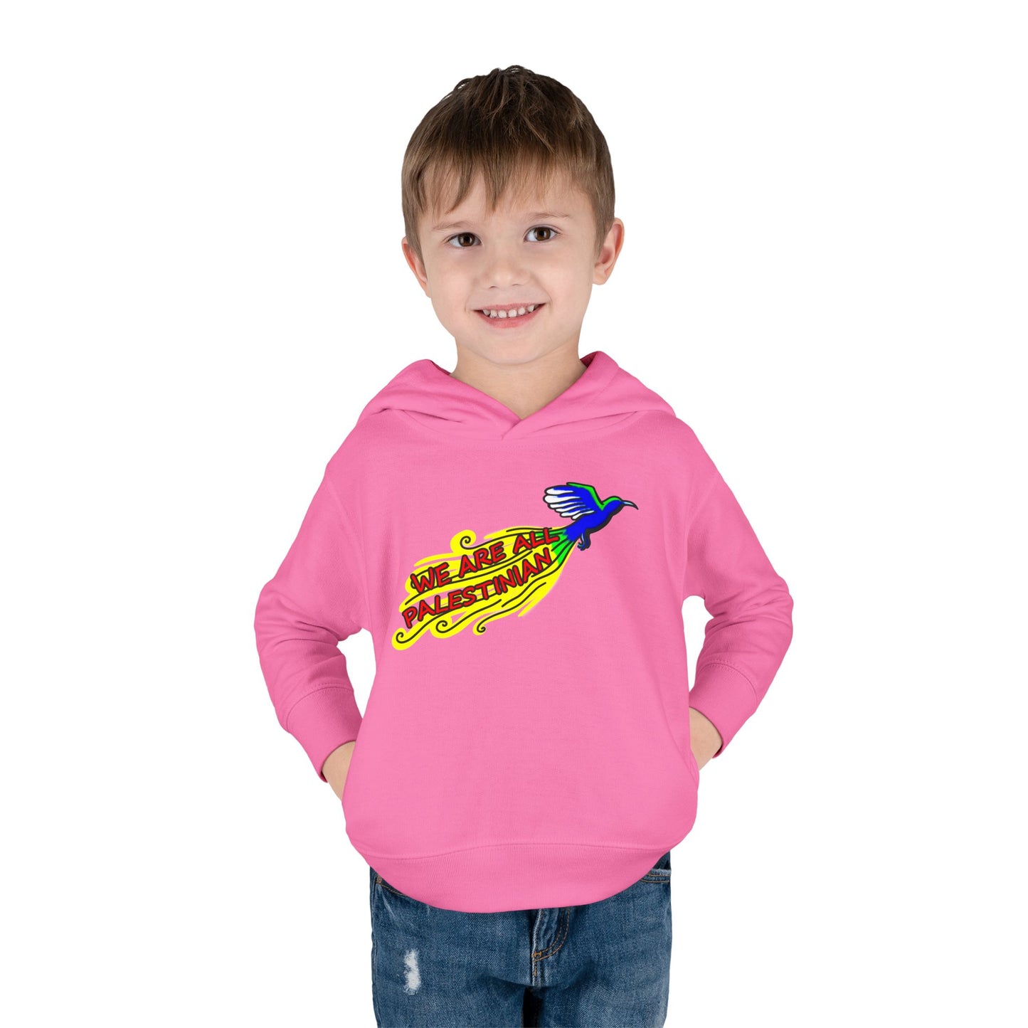 Toddler Pullover Fleece Hoodie - We are all Palestinian