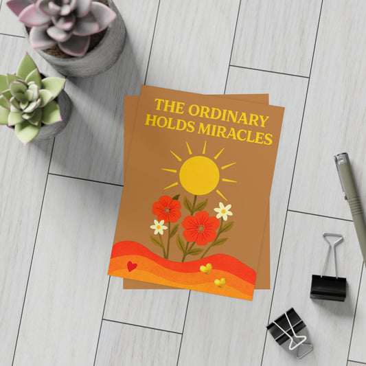 Postcard Bundles (30 pcs, envelopes included) - The Ordinary Holds Miracles (Brown)