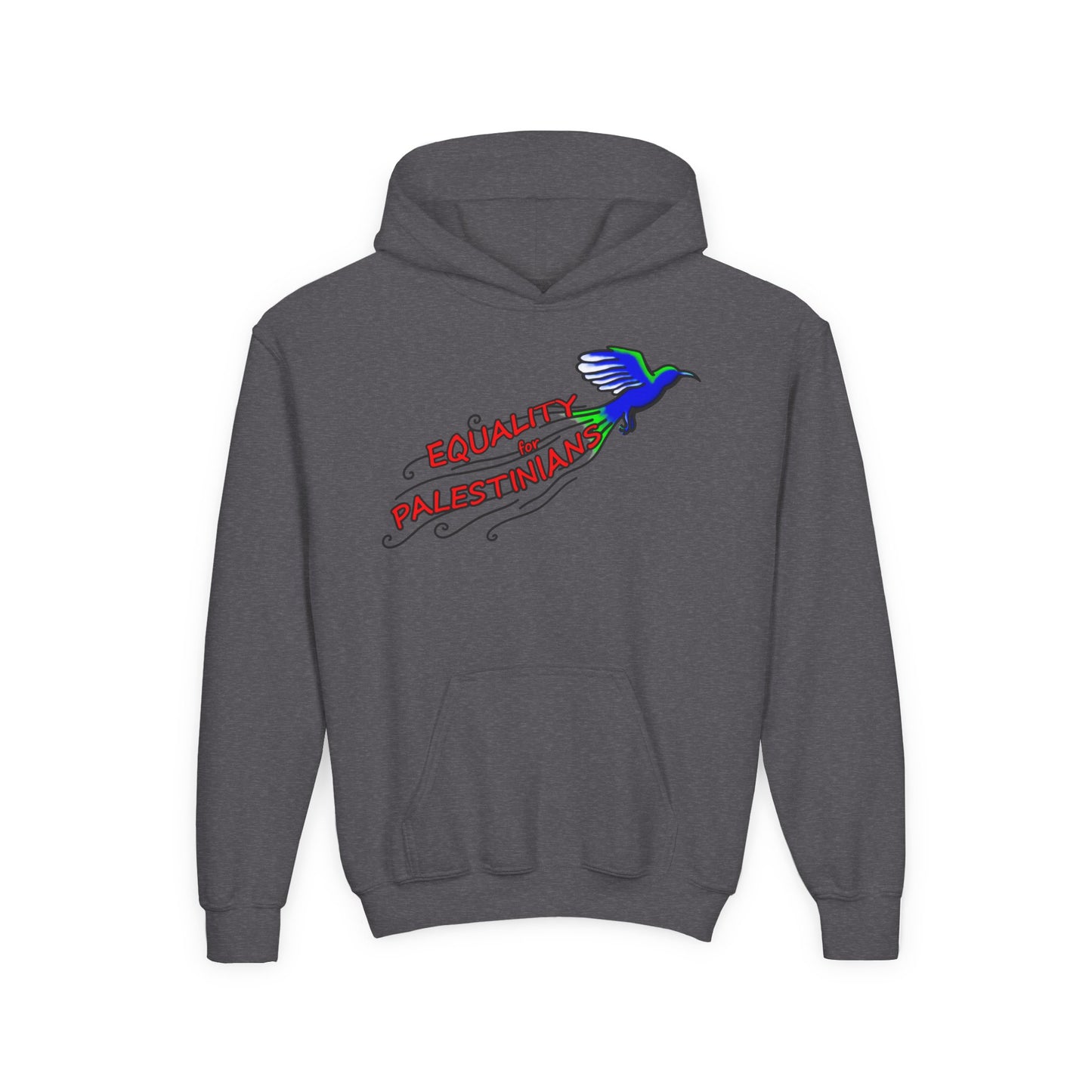 Youth Heavy Blend Hooded Sweatshirt - Equality for Palestinians