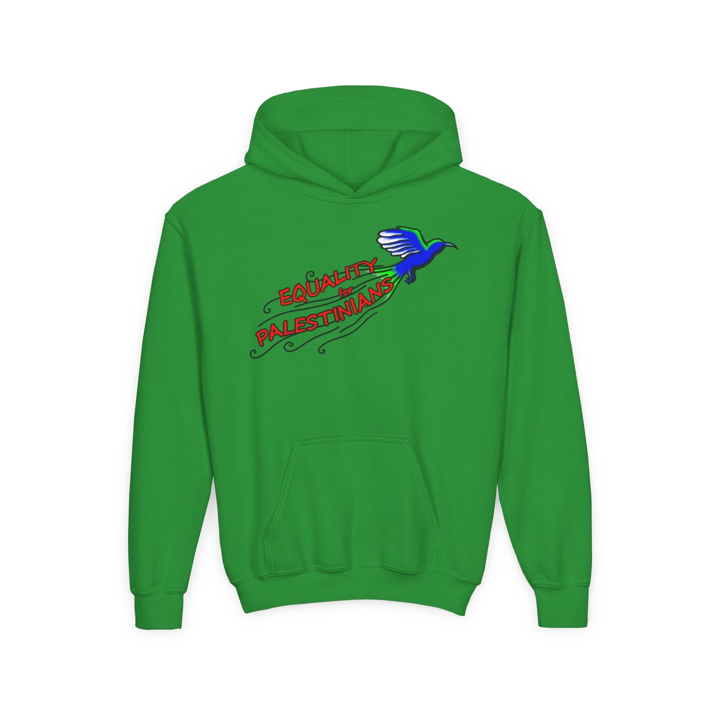 Youth Heavy Blend Hooded Sweatshirt - Equality for Palestinians