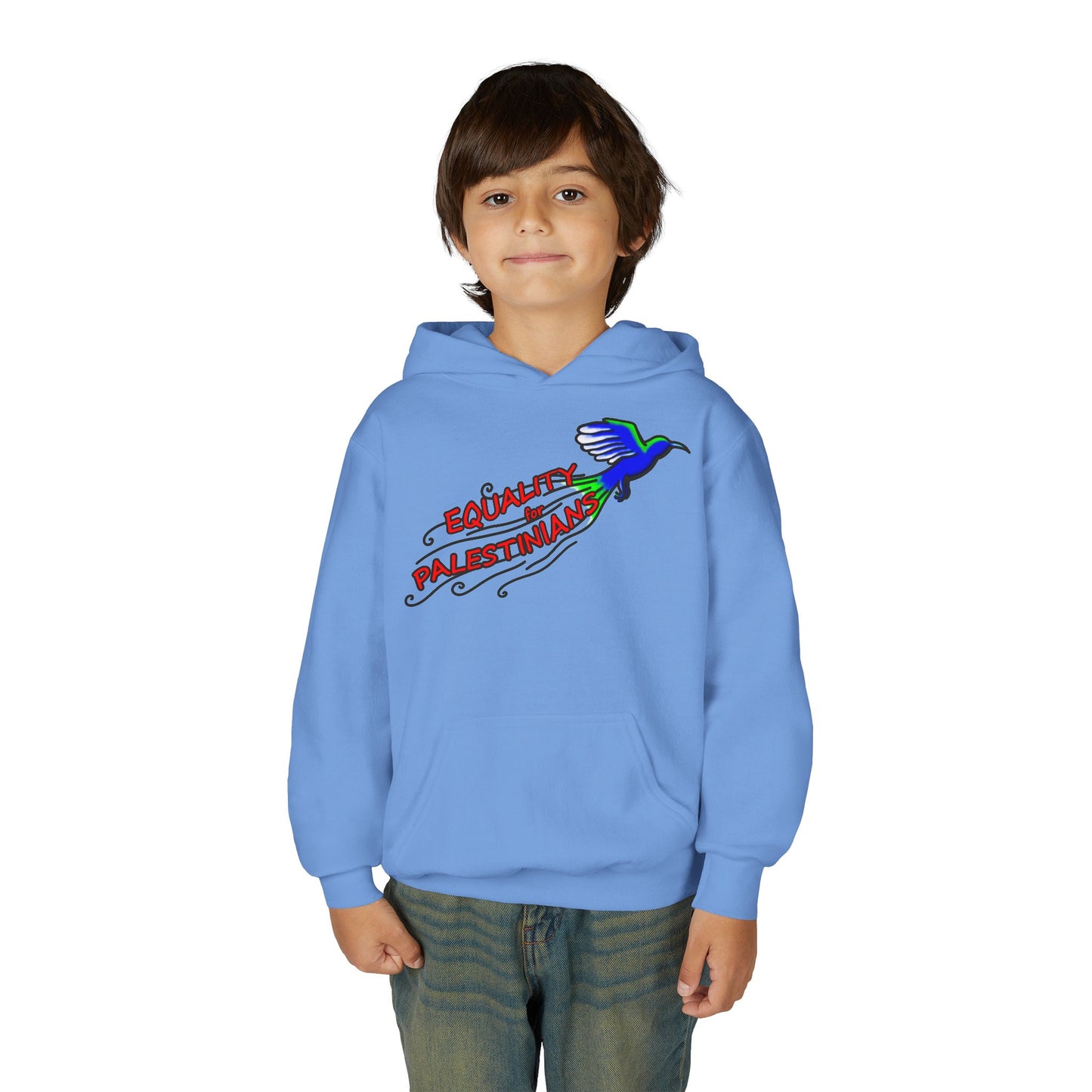 Youth Heavy Blend Hooded Sweatshirt - Equality for Palestinians