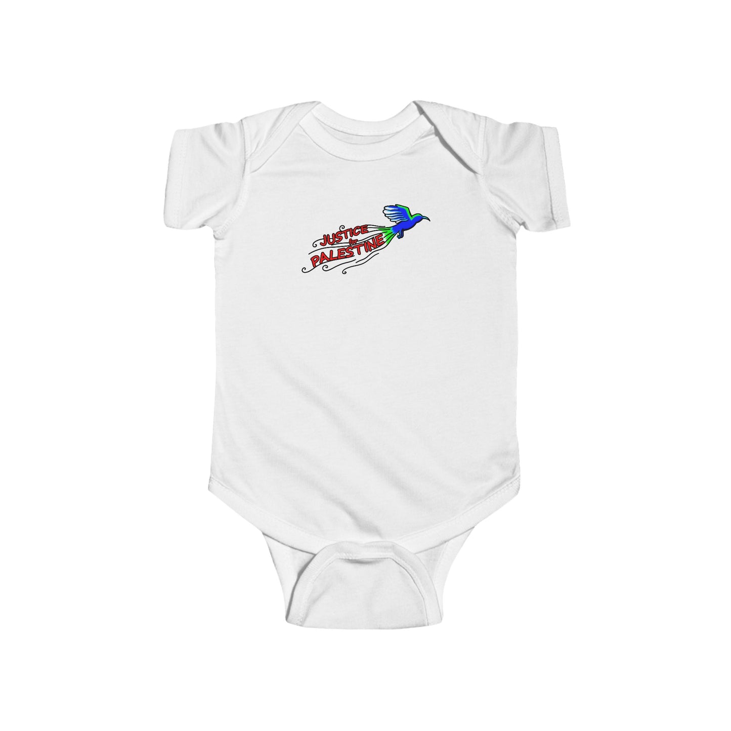 Infant Fine Jersey Bodysuit - Justice for Palestine