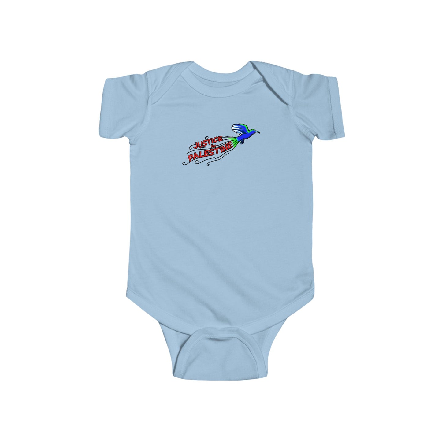 Infant Fine Jersey Bodysuit - Justice for Palestine