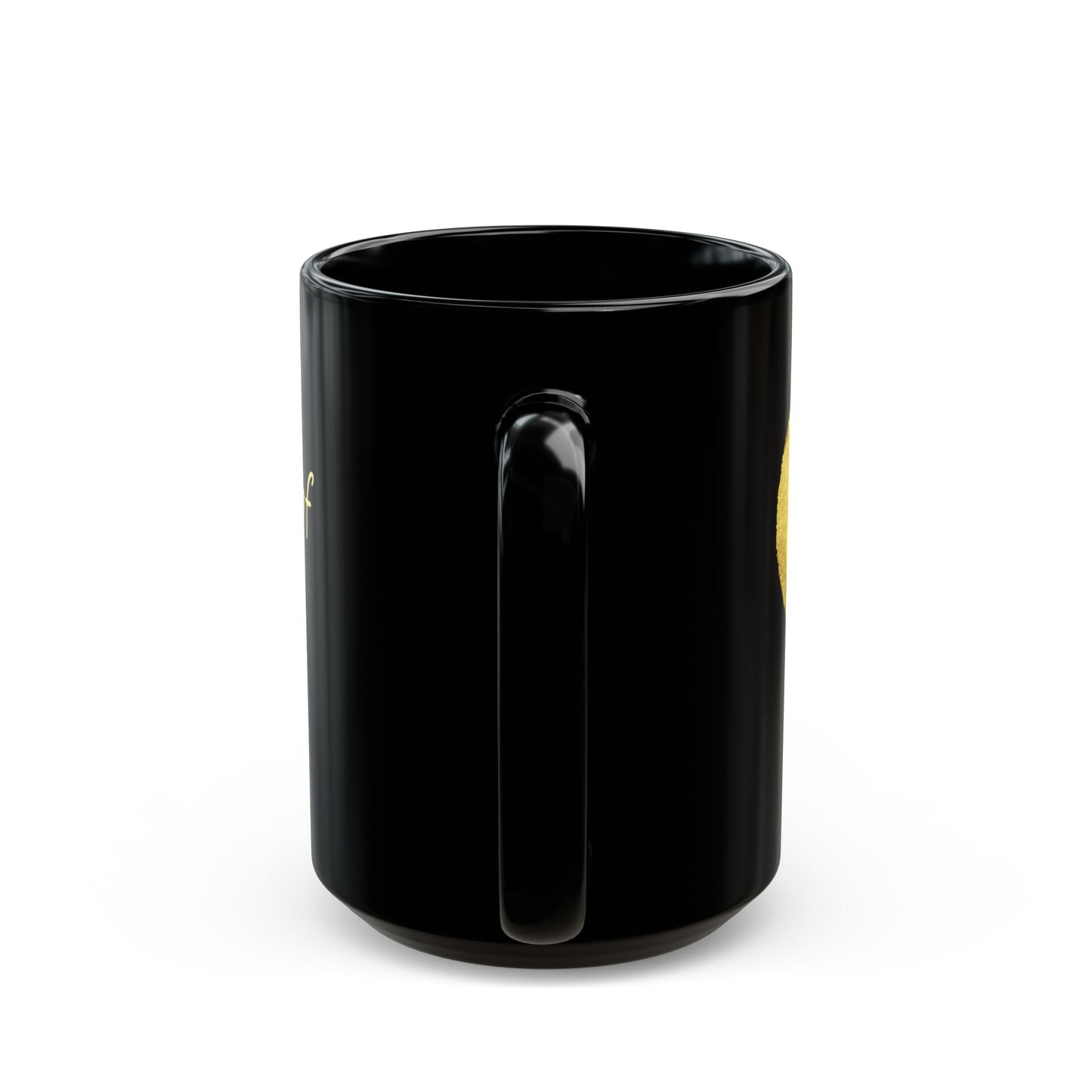 Black Mug  - Heart of Gold (15oz)