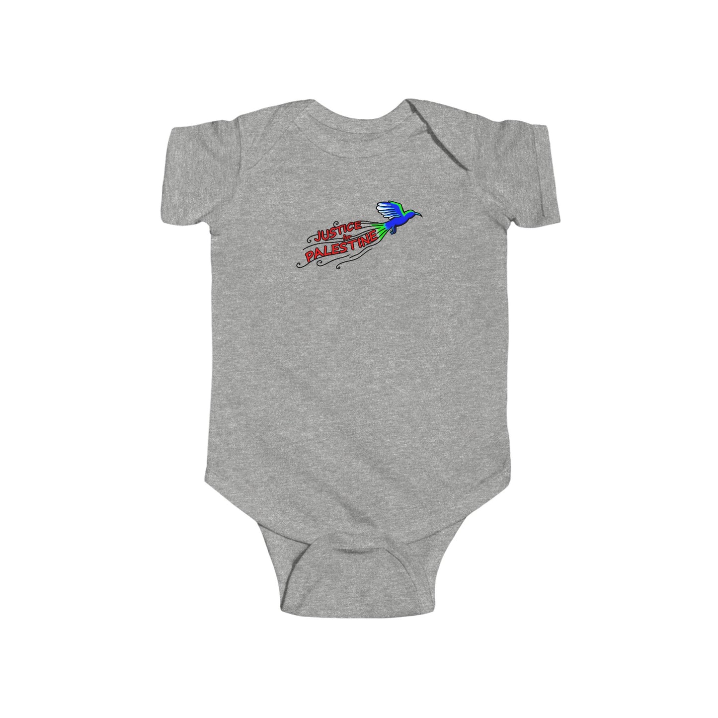 Infant Fine Jersey Bodysuit - Justice for Palestine